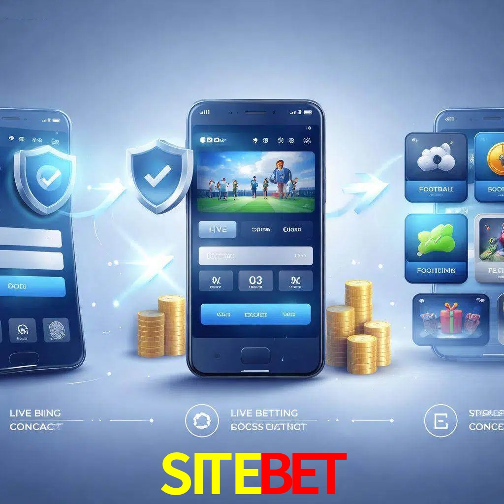 Pasos de acceso a la app SITEBET en pantalla de teléfono móvil